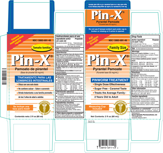 Image of the Pin-X 2 fl oz carton.