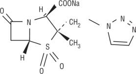 chemical structure of Tazobactam sodium