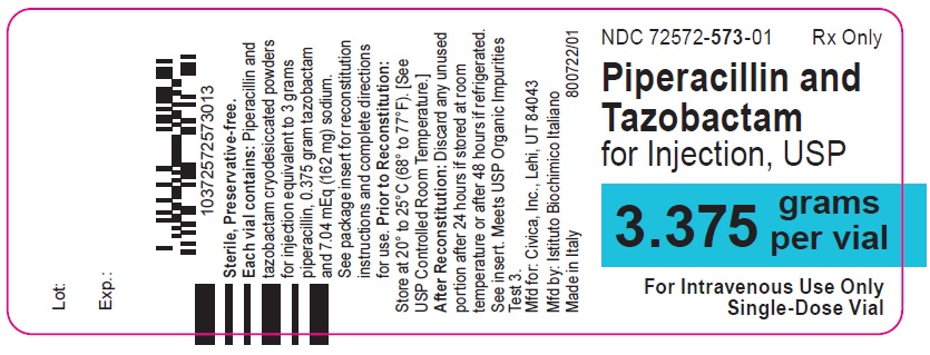 Piperacillin and Tazobactam vial
