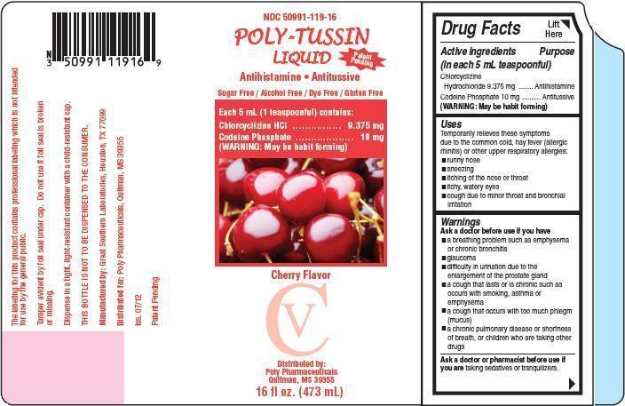 POLY-TUSSIN Liquid Packaging Label