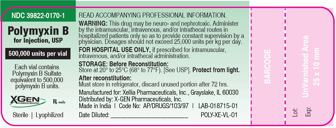 polymyxin b vial label