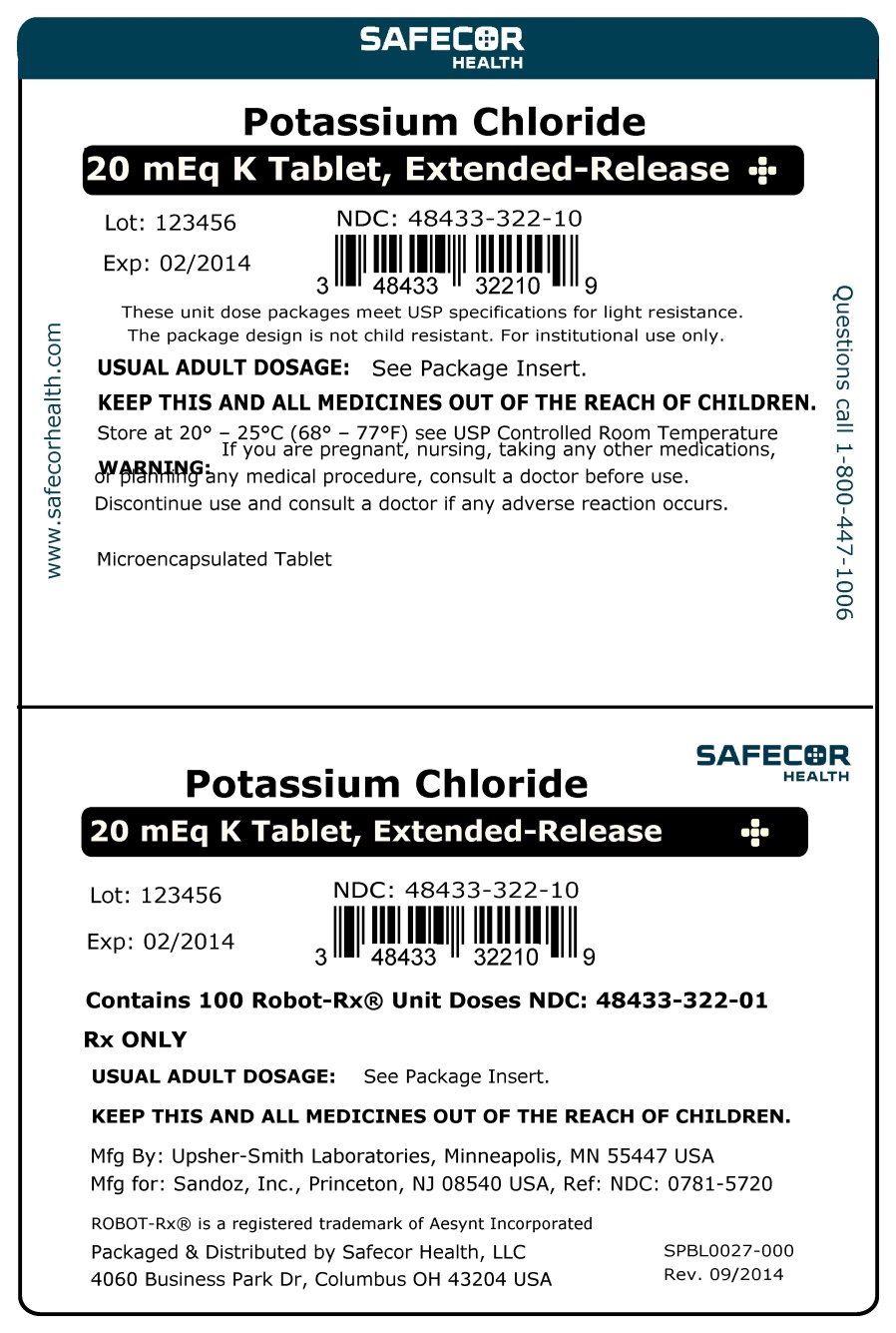 Pottassium Chloride 20 meq Robot Unit Dose Label