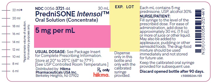 Intensol Oral Solution Label - 30 mL