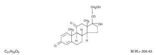 This is an image of the formula for PredniSONE.