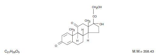 This is an image of the formula for PredniSONE.