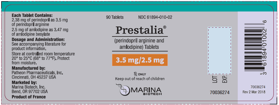 PRINCIPAL DISPLAY PANEL - 3.5 mg/2.5 mg Tablet Bottle Label