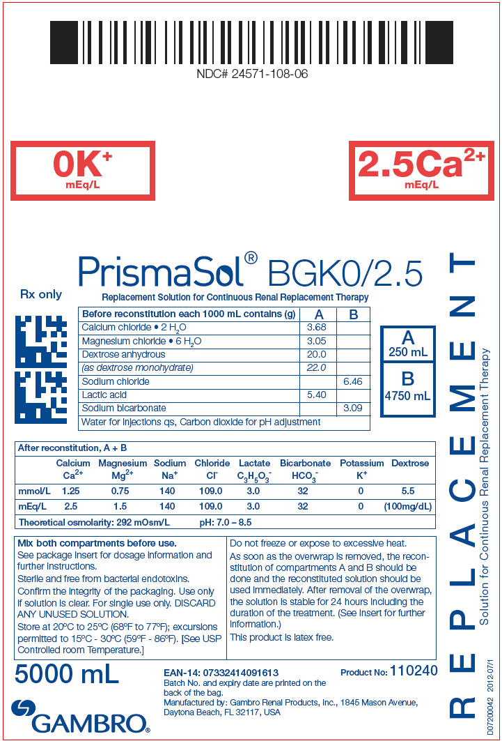 PRINCIPAL DISPLAY PANEL - BGK0/2.5 Bag Label