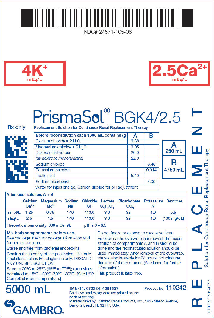PRINCIPAL DISPLAY PANEL - BGK4/2.5 Bag Label