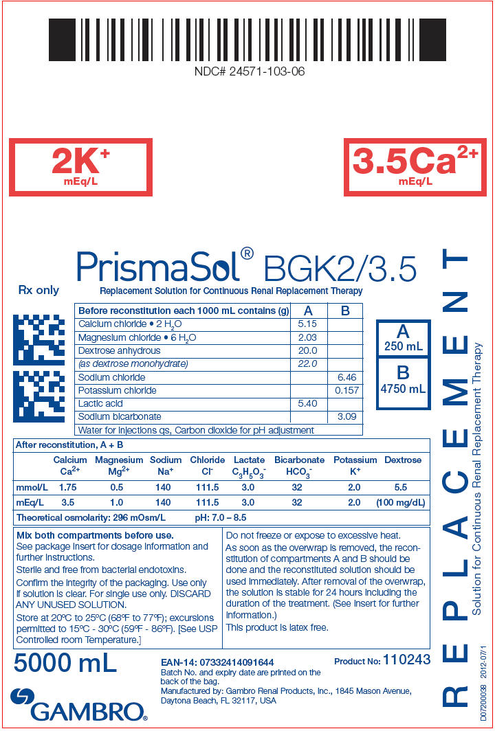 PRINCIPAL DISPLAY PANEL - BGK2/3.5 Bag Label