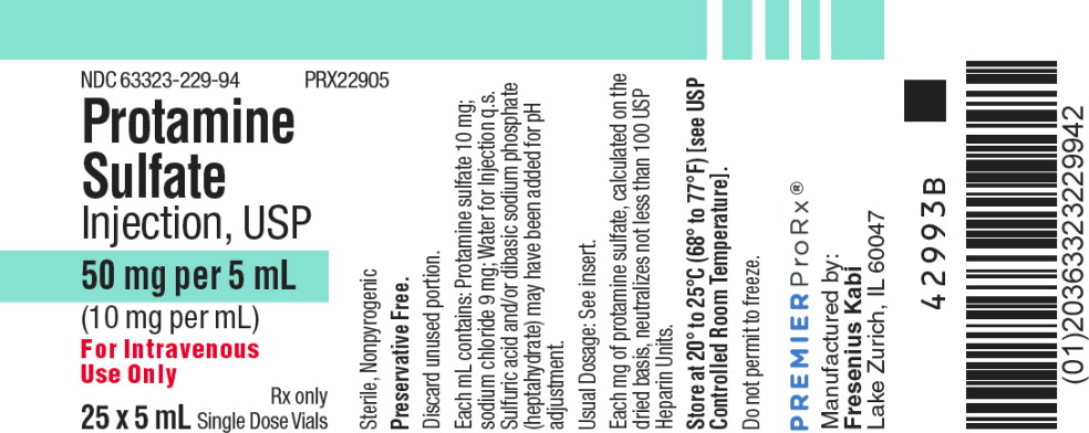 PACKAGE LABEL - PRINCIPAL DISPLAY – Protamine 25 mL Single Dose Tray Label

