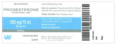 Progesterone Injection, USP
500 mg/10 mL