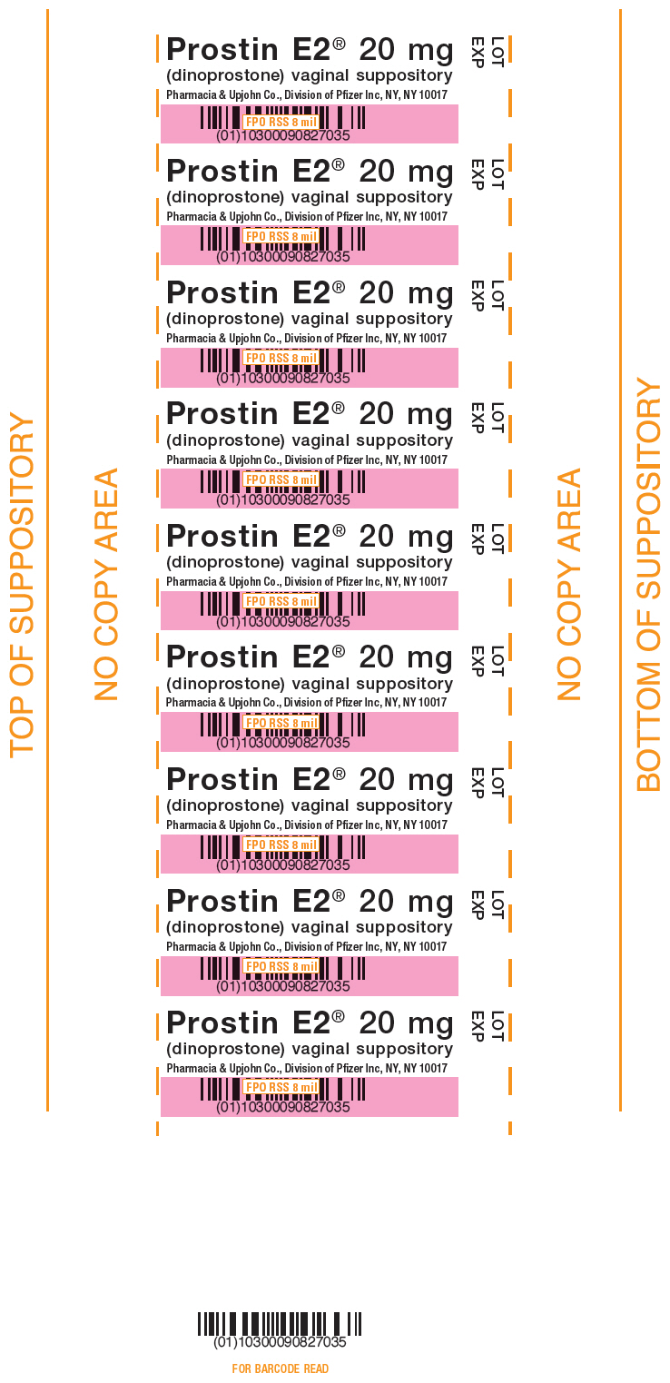 PRINCIPAL DISPLAY PANEL - 20 mg Suppository Blister Pack