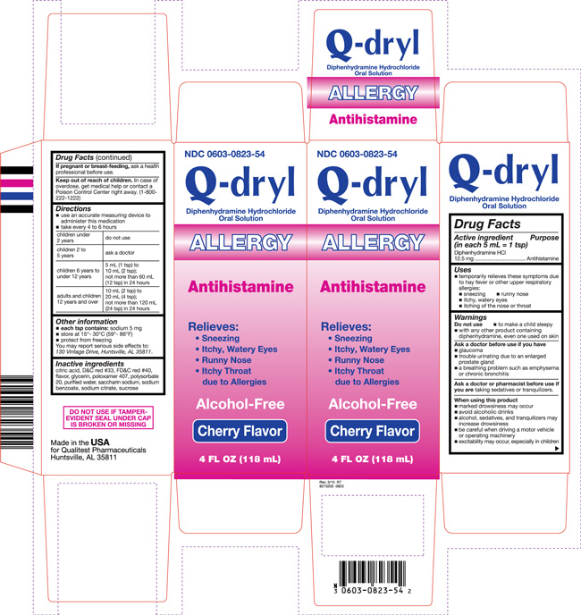This is an image of the carton for Q-dryl Allergy.