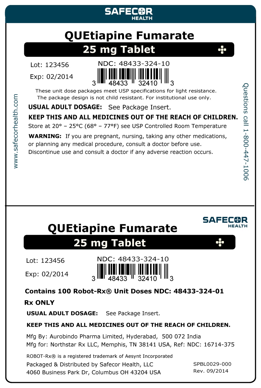 Quetiapine Fumarate 25 mg Robot Unit Dose Box Label