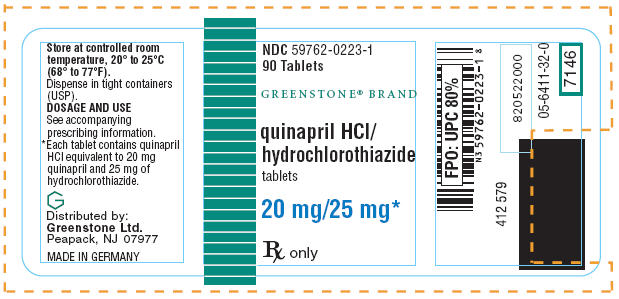 PRINCIPAL DISPLAY PANEL - 20 mg/25 mg Tablet Bottle