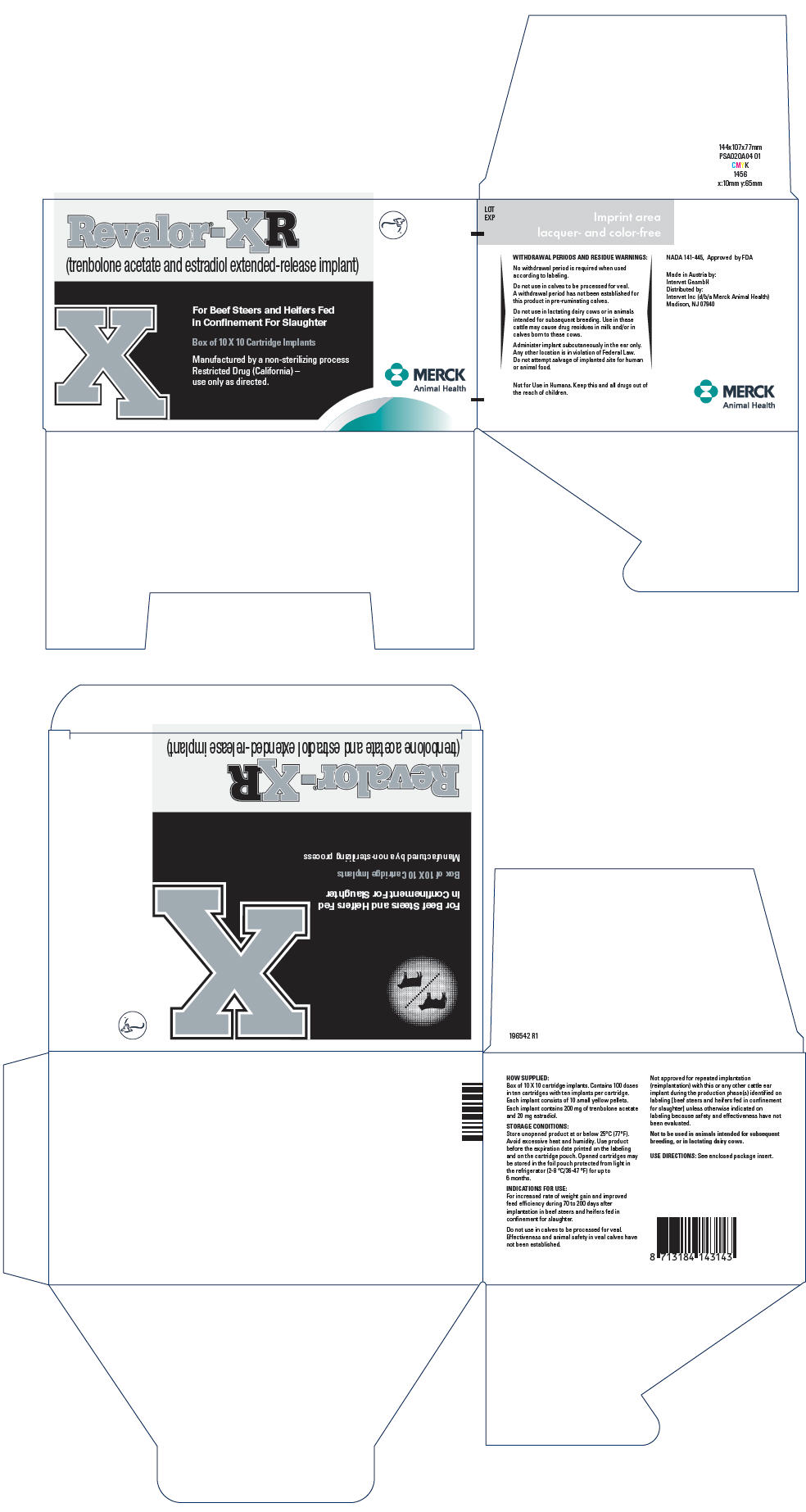 PRINCIPAL DISPLAY PANEL - 10 Cartridge Implant Carton