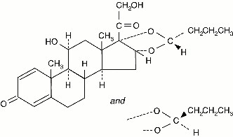 Chemical Structure for Rhinocort Aqua