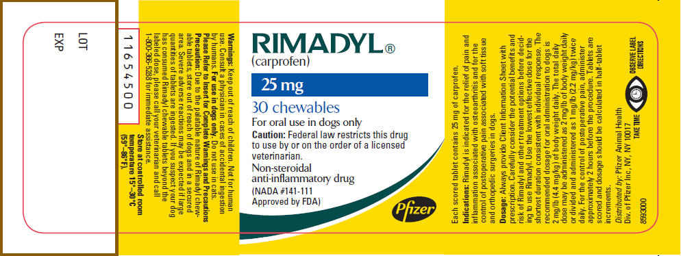 PRINCIPAL DISPLAY PANEL - 25 mg Bottle Label