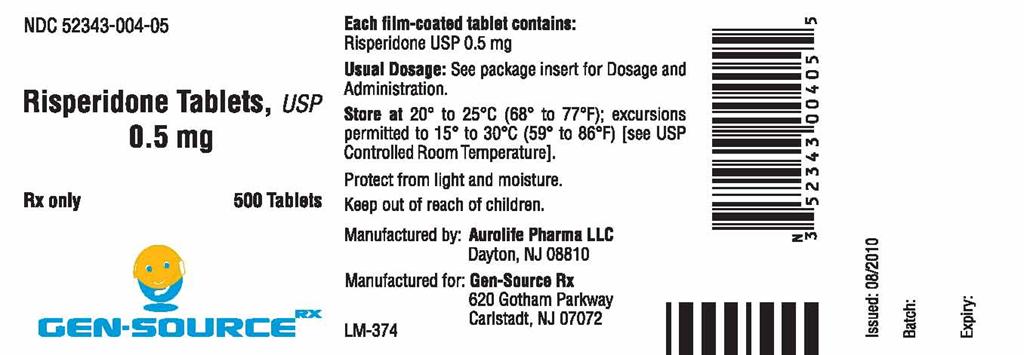 PACKAGE LABEL-PRINCIPAL DISPLAY PANEL - 0.5 mg (500 Tablet Bottle)