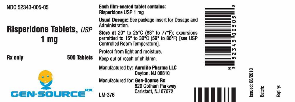 PACKAGE LABEL-PRINCIPAL DISPLAY PANEL - 1 mg (500 Tablet Bottle)