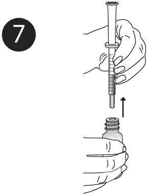 7. While holding the bottle firmly, remove pipette from the plug hole.