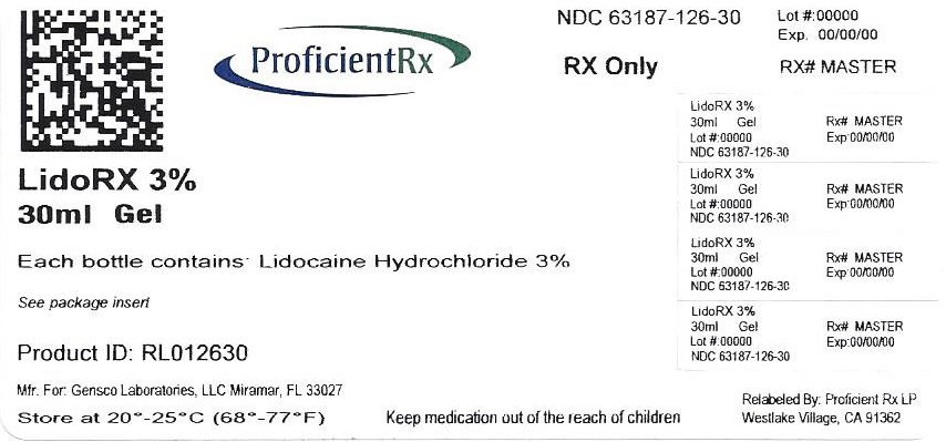 LidoRx 3% External Gel