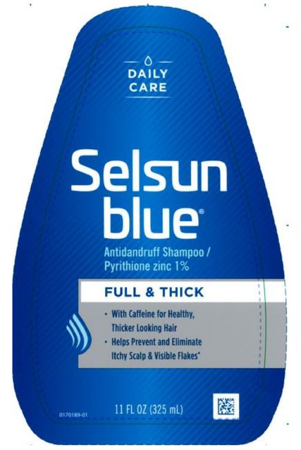 PRINCIPAL DISPLAY PANEL
DAILY CARE
Selsun 
blue®
Antidandruff Shampoo /
Pyrithione zinc 1%
FULL & THICK
11 FL OZ (325 mL)

