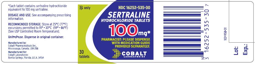 Sertraline Tablets_100 mg_Bottle of 30_Label