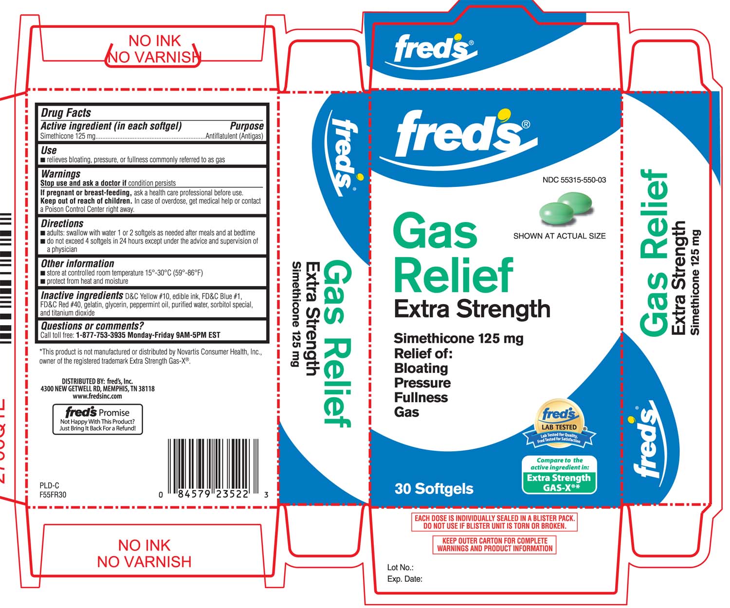 Freds Inc Gas relief