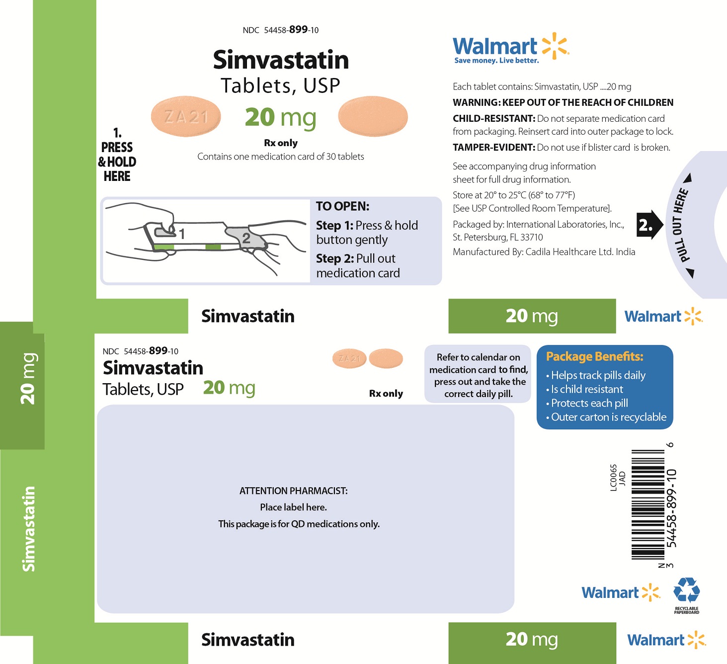 Simvastatin Tablets, USP 20 mg