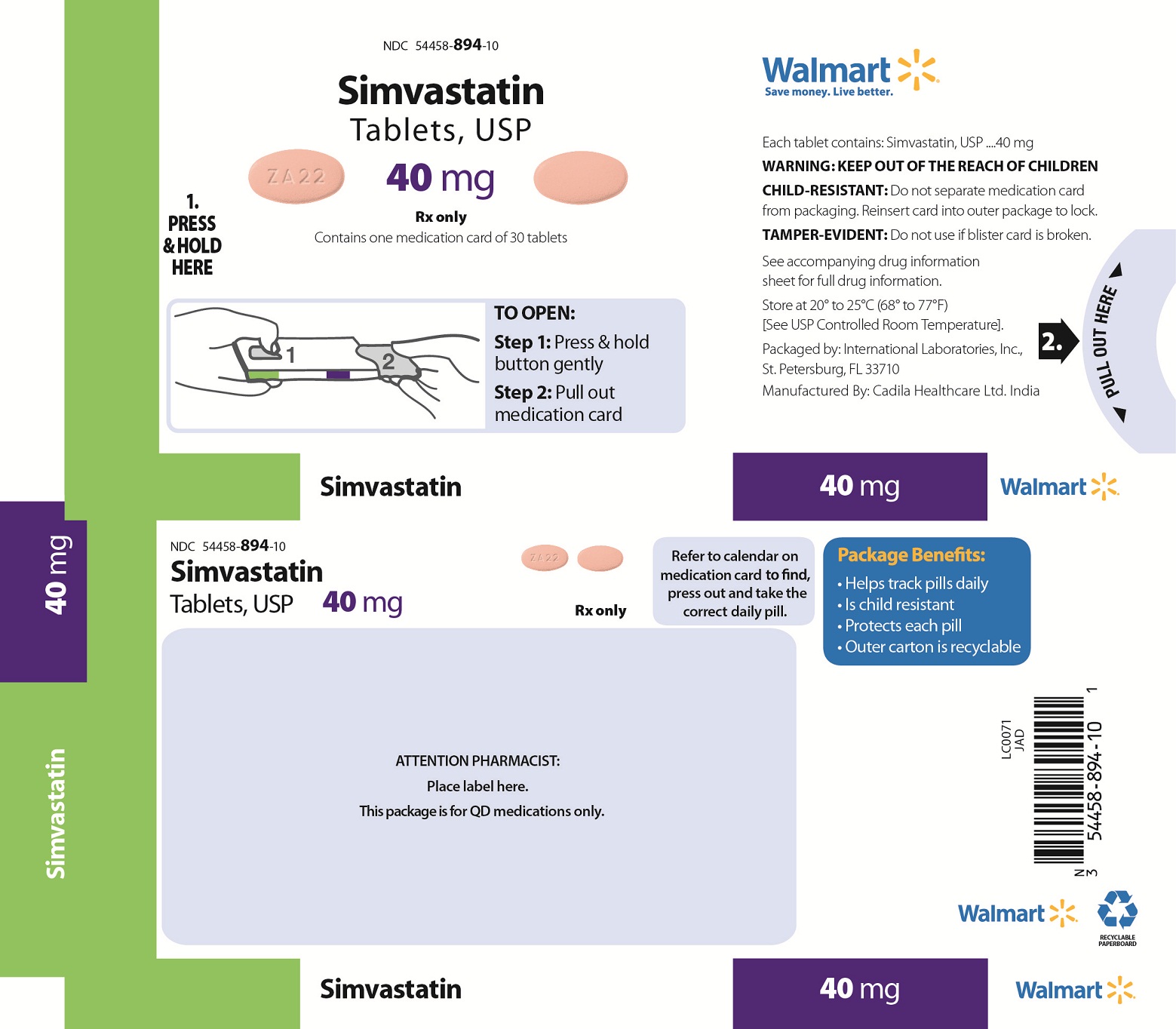 Simvastatin Tablets, USP 40 mg
