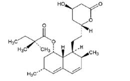 Structured product formula for simvastatin