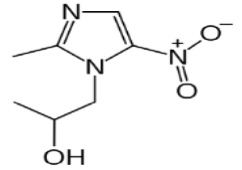 image of the structure of secnidazole