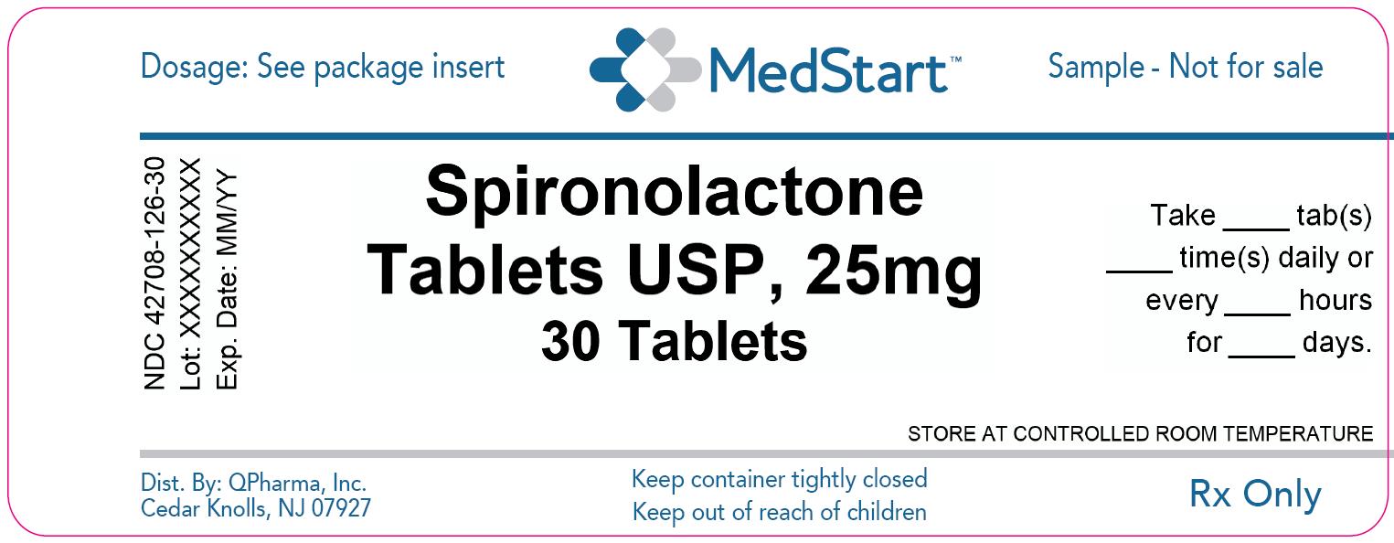 42708-126-30 Spironolactone Tablets USP 25mg x 30 V2