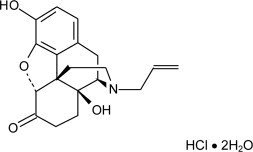 Naloxone Hydrochloride Dihydrate Chemical Structure
