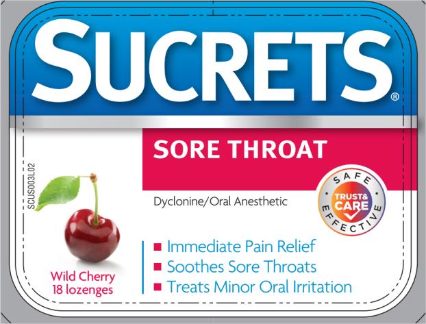 PRINCIPAL DISPLAY PANEL
Sucrets 
Dyclonine/Oral Anesthetic
Wild Cherry 
18 lozenges