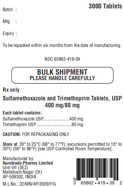 PACKAGE LABEL-PRINCIPAL DISPLAY PANEL -400 mg/80 mg Bulk Tablet Label