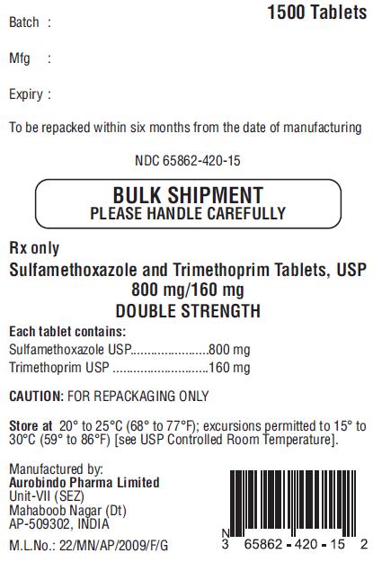 PACKAGE LABEL-PRINCIPAL DISPLAY PANEL - 800 mg/160 mg Bulk Tablet Label
