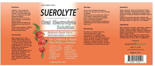 SUEROLYTE Oral Electrolyte Solution Peach Flavor