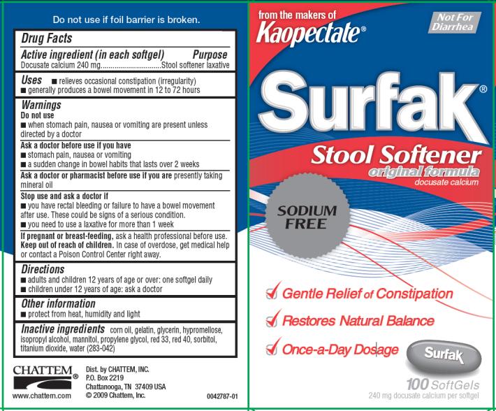 PRINCIPAL DISPLAY PANEL
Surfak Stool Softener