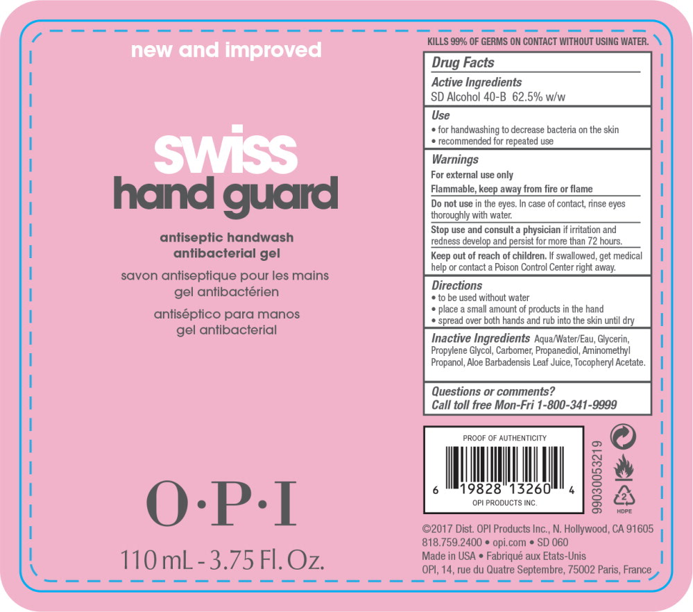 Principal Display Panel - Swiss Hand Guard 110 mL Bottle Label
