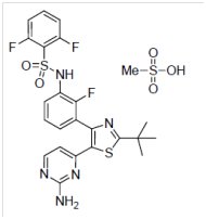 dabrafenib mesylate chemical structure