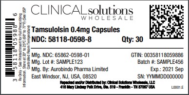 Tamsulosin 0.4mg capsule 30 count blister card