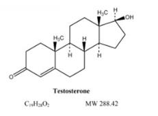 The active pharmacologic ingredient in testosterone gel 1.62% is testosterone. Testosterone USP is a white to almost white powder chemically described as 17-beta hydroxyandrost-4-en-3-one. The structural formula is: 