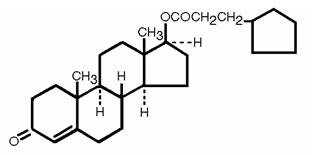 Testosterone Cypionate Structural Formula