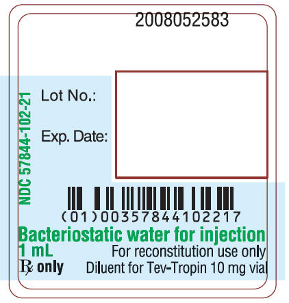 Principal Display Panel - 10 mg Diluent Vial Label