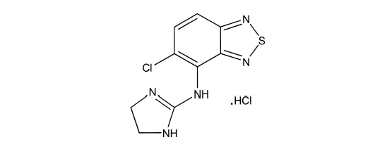 Tizanidine Hydrochloride Structural Formula 