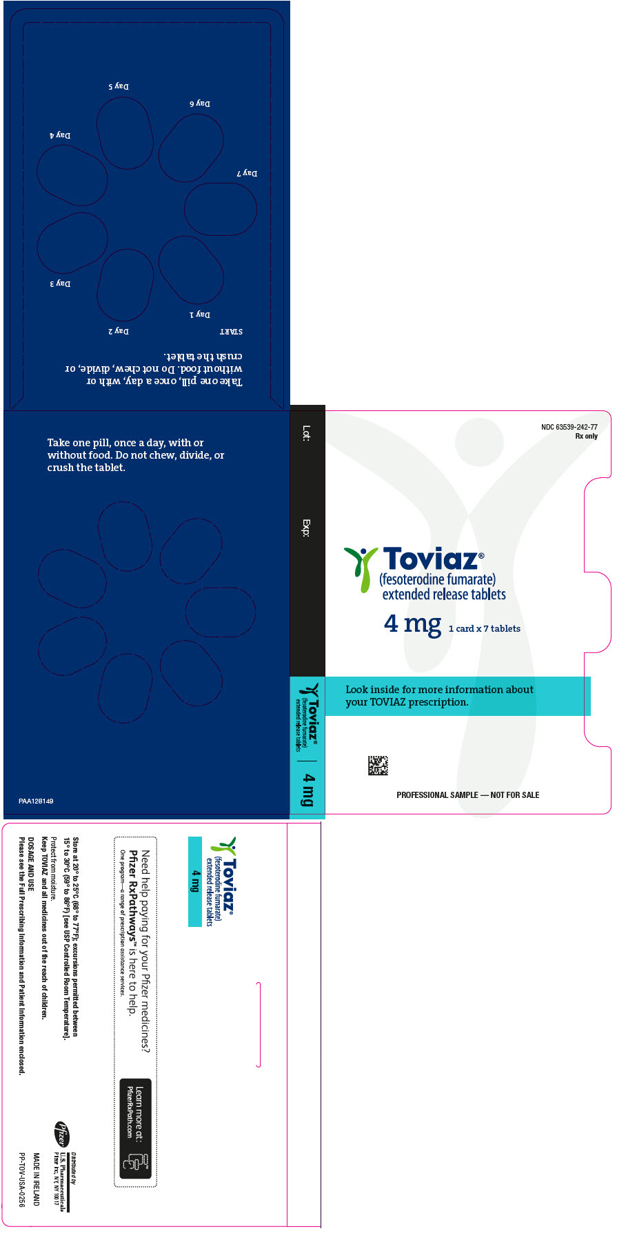PRINCIPAL DISPLAY PANEL - 4 mg Tablet Blister Pack - PAA128149