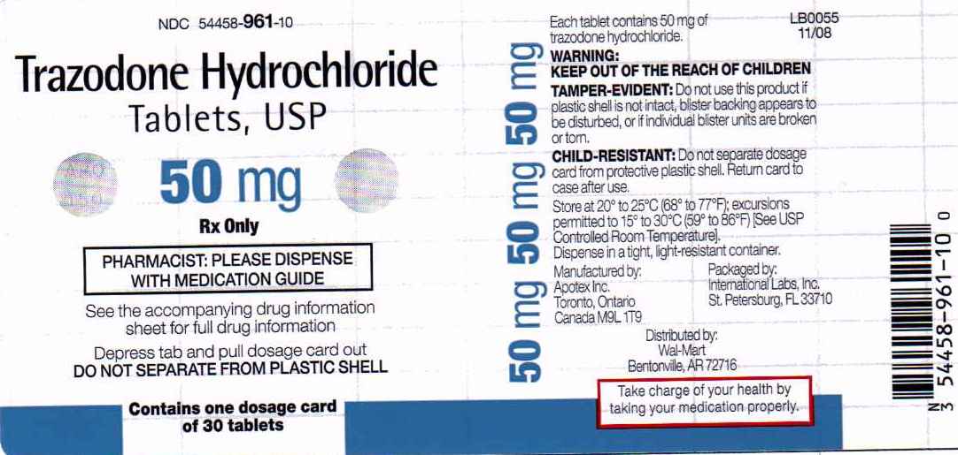 Trazodone Hydrochloride Label 50 mg