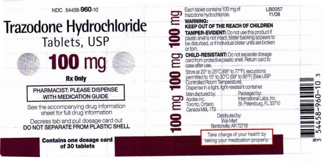 Trazodone Hydrochloride Label 100 mg